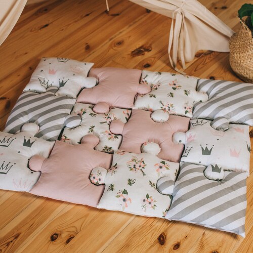 Baby Puzzle Play Mat With Space Theme Etsy