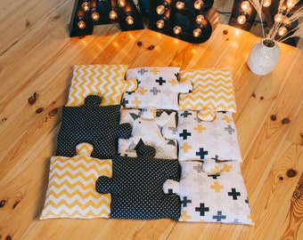 puzzle floor pillows