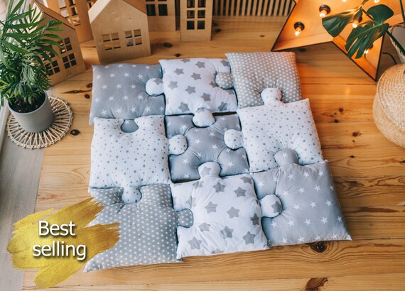 puzzle play mat grey