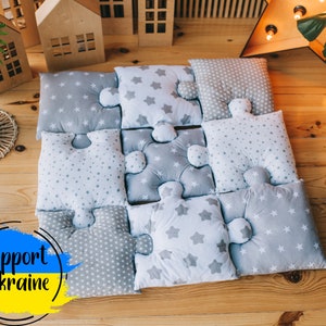 Baby Playmat with Star. Puzzle floor pillows