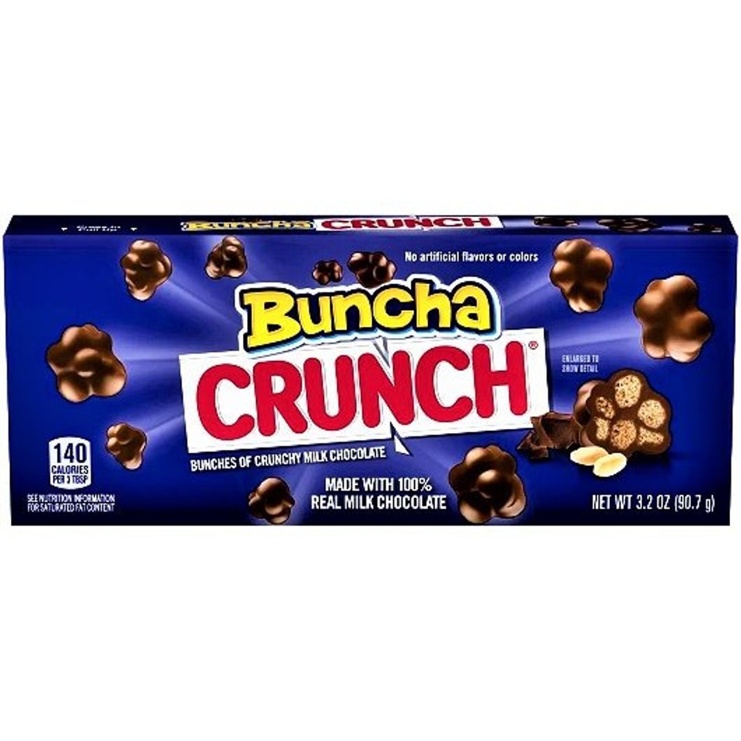 Buncha Crunch Milk Chocolate Theatre Box USA 90.7g - Etsy
