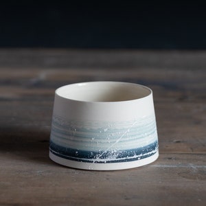 Porcelain Tea light Holder Handmade In The UK One of a kind Ceramic Tea Light Birthday Gift House Warming Gift Candle Holder image 1
