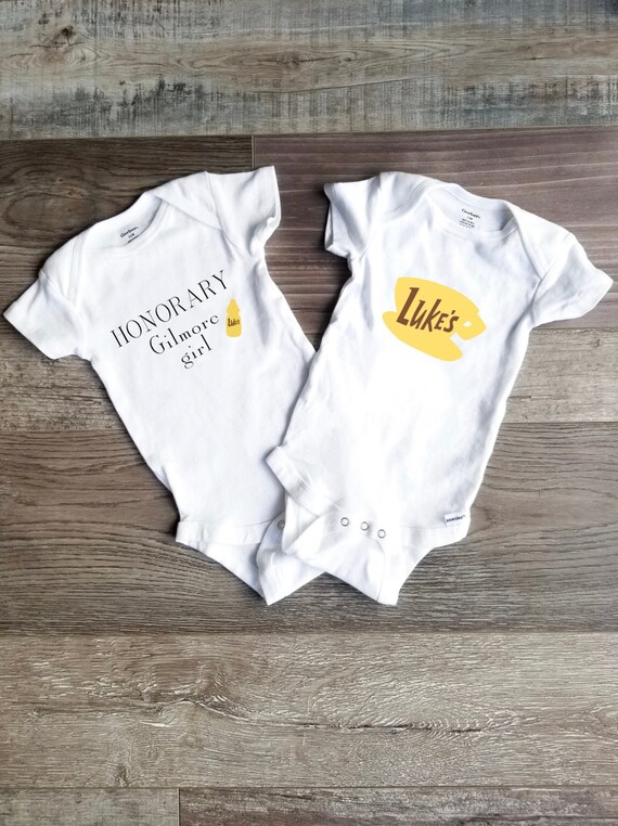 Gilmore Girls Inspired Luke/'s Diner Design on a Baby Gerber Onesie