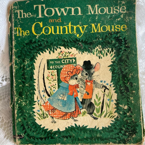 Vintage children’s books, The country Mouse book, vintage books