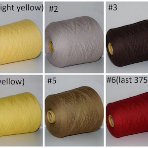 100 grams 100% Merino Wool Italian Fine Yarn, yarn on cone, per 100 grams, Hand Knitting, Machine Knitting, Cone Yarn
