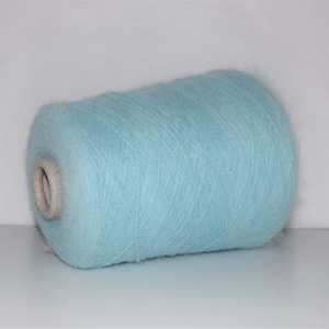 185 grams, 80/20% Angora/Polyacrylic Italian Yarn, yarn on cone, Cone Yarn, Hand Knitting, Machine Knitting