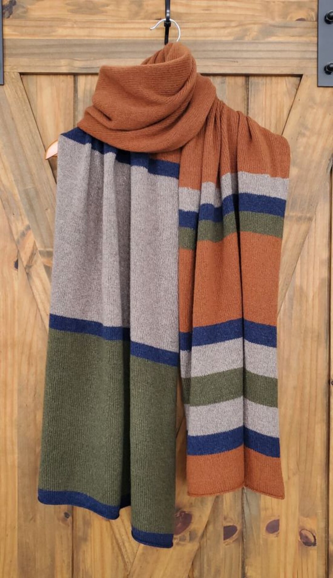 100% Merino Wool Extra Fine Scarf, Italian Yarn Scarf, Warm Long Scarf ...
