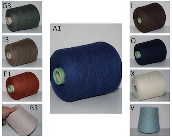 100 grams 100% Cashmere, Italian Fine Yarn, yarn on cone, per 100 grams, Hand Knitting, Machine Knitting, Cone Yarn