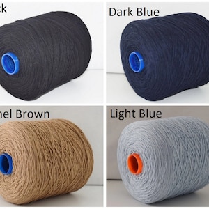 100 grams Merino Wool/Cashmere/Viscose 47/8/30 %, Italian Fine Yarn, yarn on cone, per 100 grams, Hand Knitting, Machine Knitting, Cone Yarn
