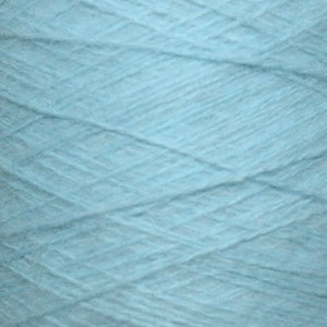 May include: A skein of light blue yarn.