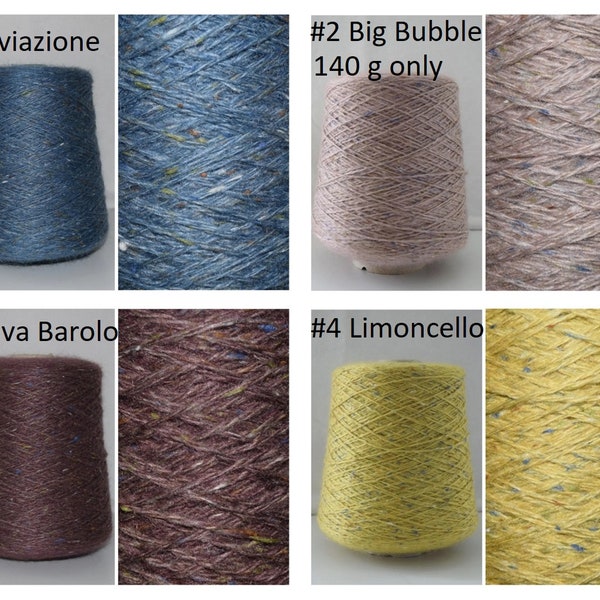 100 grams Cashmere/Silk/Merinos/Kid Mohair 12/40/10/28 %, Italian Fine Yarn, yarn on cone, per 100 grams, Hand, Machine Knitting, Cone Yarn
