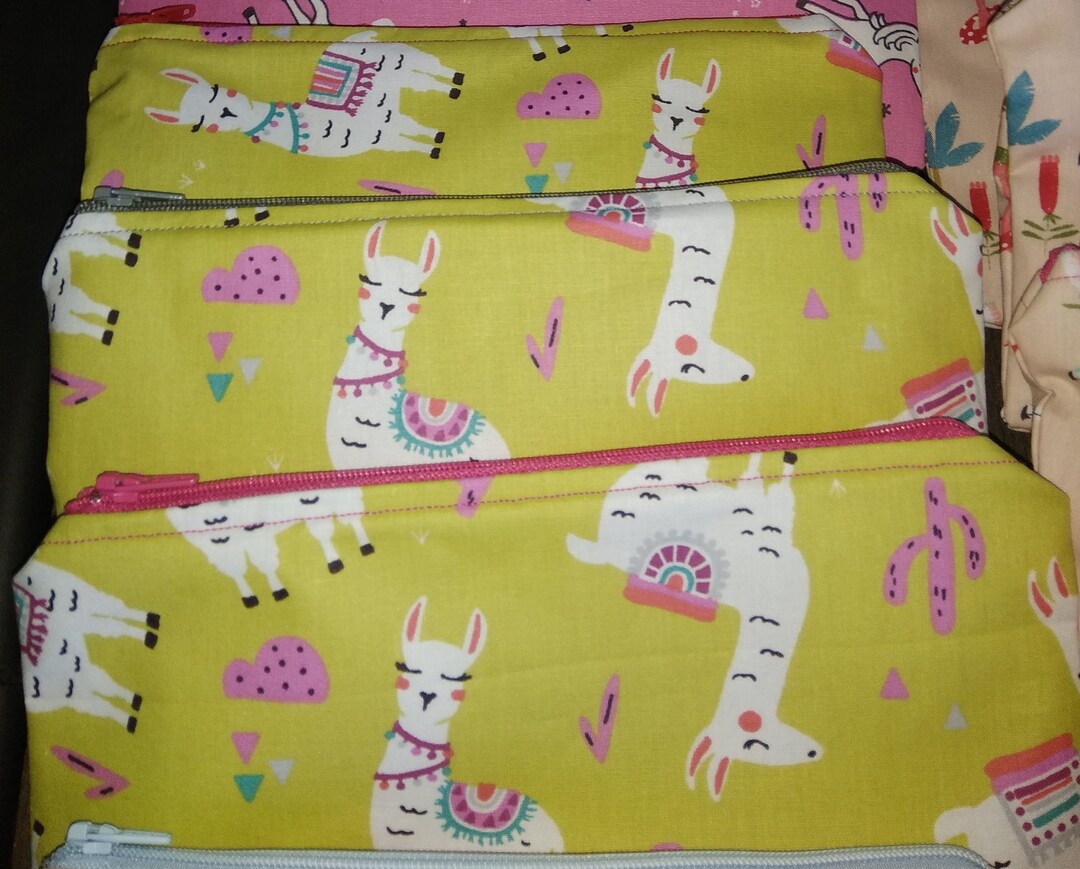 Fabric Pencil Pouch Handmade 22cm X 12cm Etsy