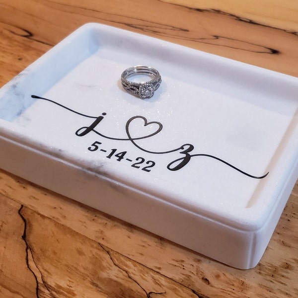 Ring Dish | Engagement Gift | Wedding Ring Dish | Personalized Ring Dish Ring Dish