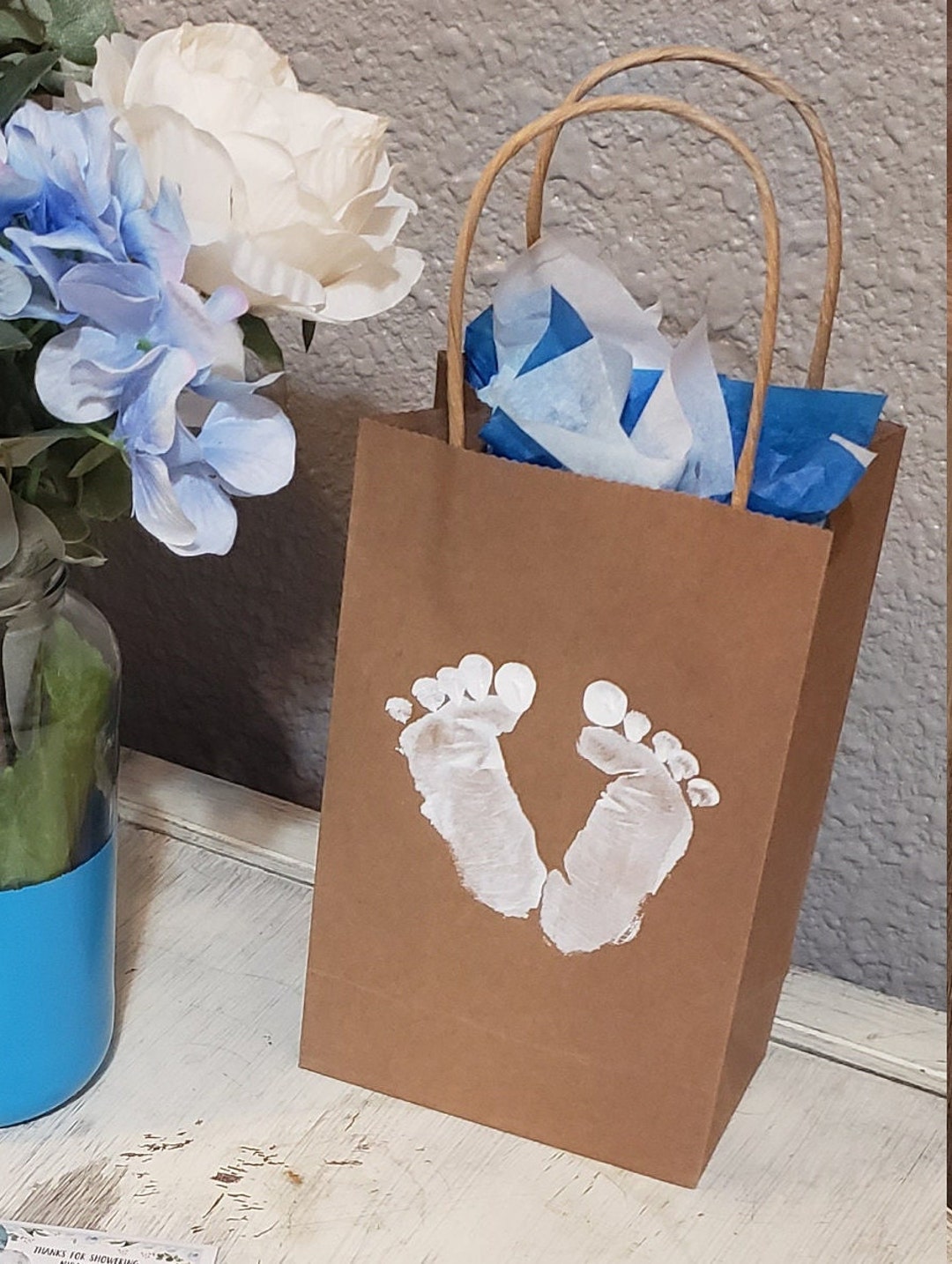 Baby Shower Gift Bag Favor Thank You Bag for Guests Bag With Hand