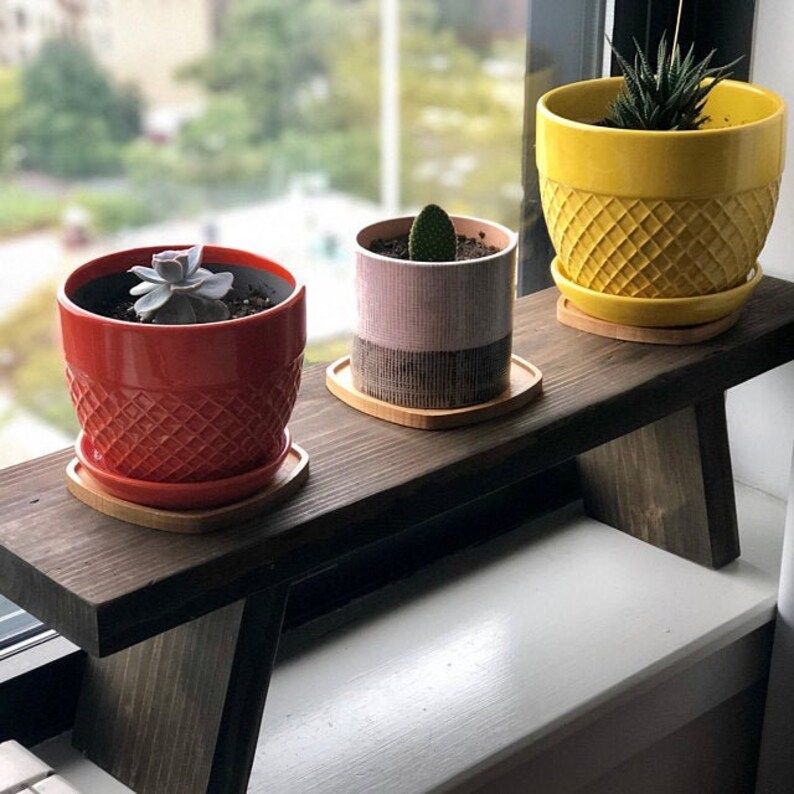 Wood Plant Shelf / Plant Stand / Over The Sink Shelf / Window Etsy