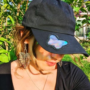 CelestialSuncatcher black custom made to order prism rainbow baseball cap hat