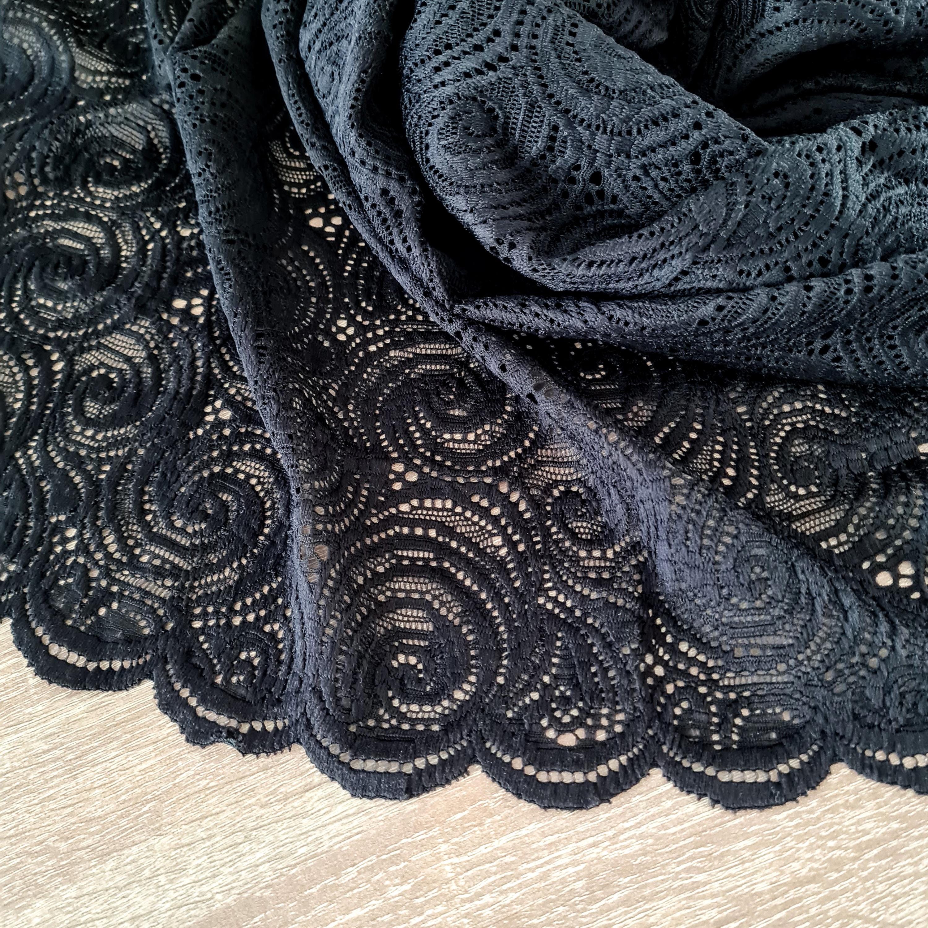Voile En Dentelle Noire Pour Femme MIRKUZI - Long, élégant, Pour église, Mariage, Occasions - 3
