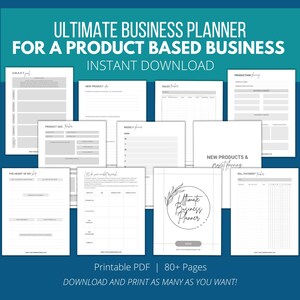 Business Planner Printable, Small Business Planner