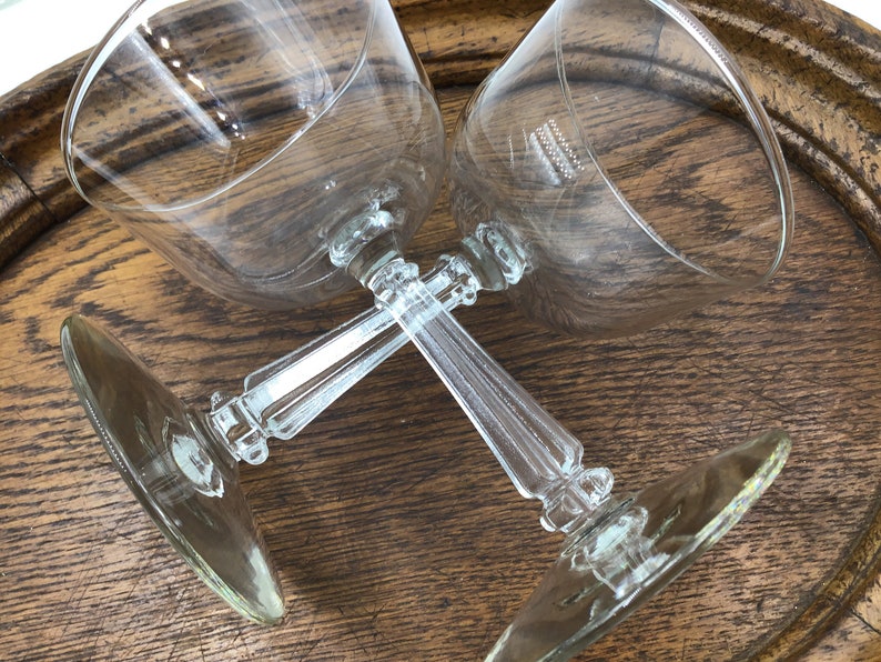 Eight Libbey Cordial Glasses Stem Cut Pattern 3002 Clear ...