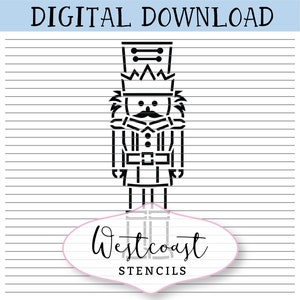 Nutcracker Man pyo Stencil paint your own Cookie Stencil DIGITAL File SVG PNG Digital Stencil Download for Cricut Silhouette