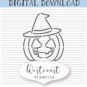 Jack-o-lantern pyo Stencil paint your own Halloween Cookie Stencil DIGITAL File SVG PNG Digital Stencil Download for Cricut Silhouette