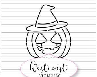 Jack-o-lantern pyo Halloween Stencil, Paint Your Own, Cookie, Craft, DIY, SVG, PNG, Digital Download