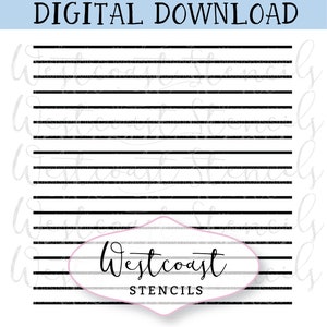Nadelstreifen mit Lücke Schablone Streifen Cookie Schablone DIGITALE Datei SVG PNG Digitale Schablone Download für Cricut Silhouette Laser Cutter