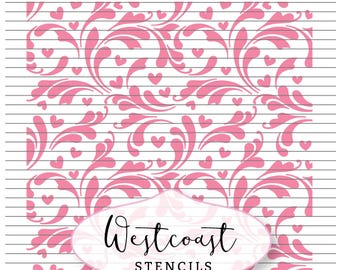 Filigree Heart Stencil Cookie Stencil DIGITAL File SVG PNG Digital Stencil Download for Cricut Silhouette Laser Cutter