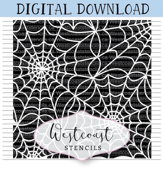 Multi Spiderweb Stencil SVG, spider web PNG, Creepy Cute PNG, Cookie Decorating, Digital Download