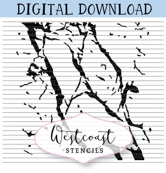 Vein Marble Stencil, Instant Download DIGITAL, Cookie, Craft, diy, SVG, PNG