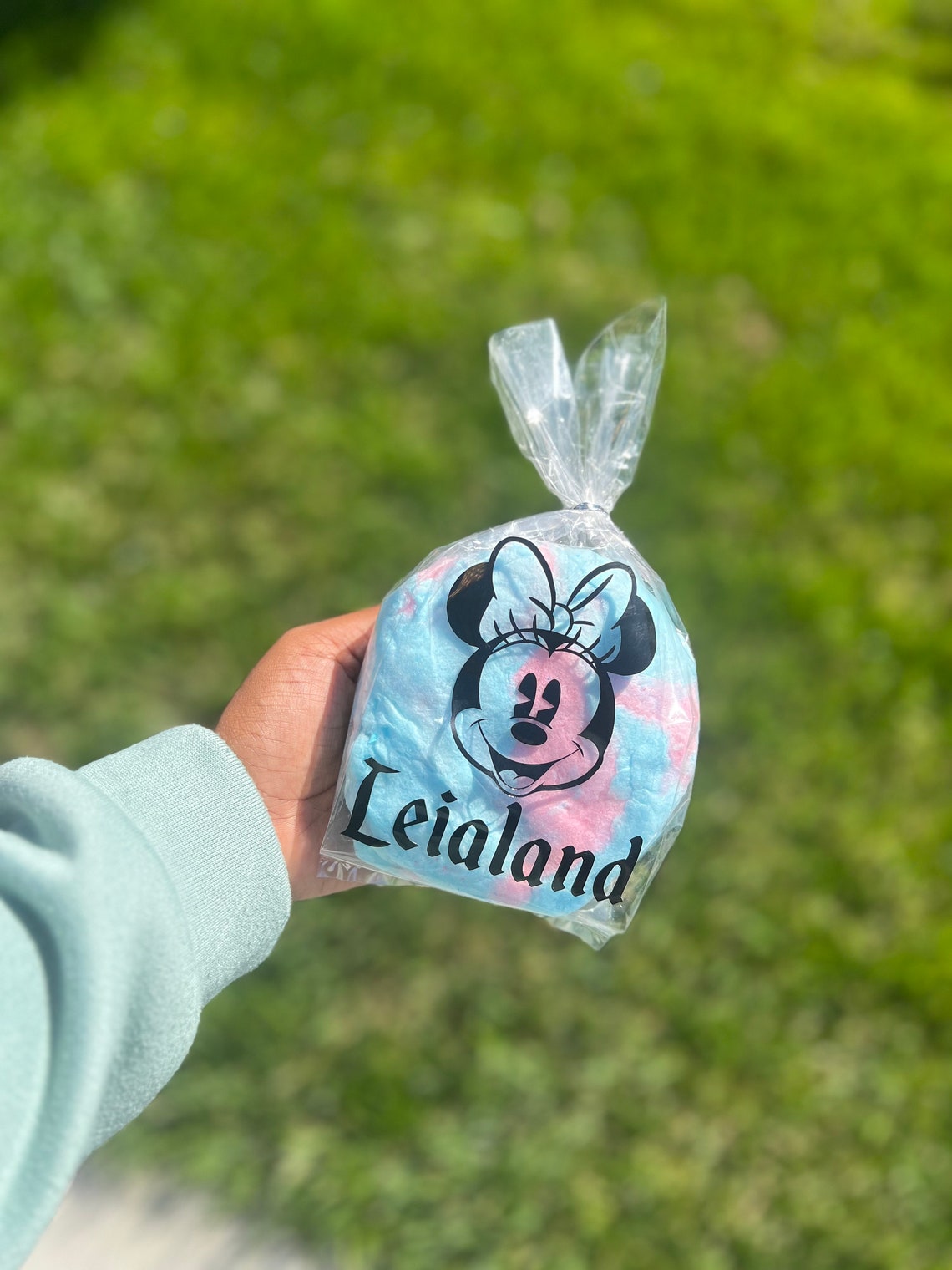 Custom Retro Minnie Name Cellophane Bags Disneyland Themed Birthday Etsy