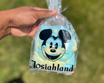 Custom Mickey Name Cellophane Bags Disneyland Themed Birthday