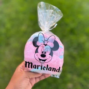 Custom Minnie Name Cellophane Bags Disneyland Themed Birthday