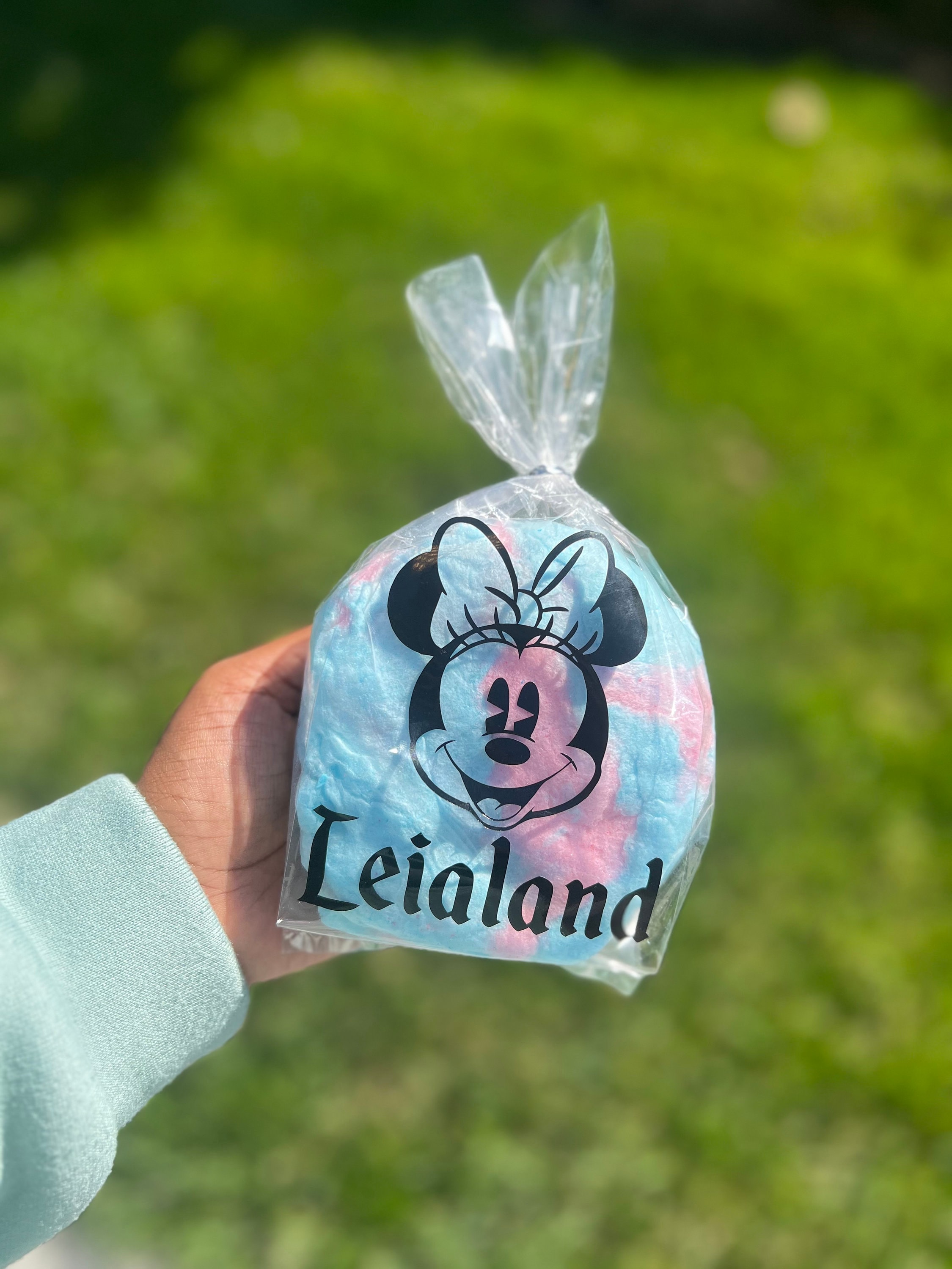 Custom Retro Minnie Name Cellophane Bags Disneyland Themed Birthday Etsy