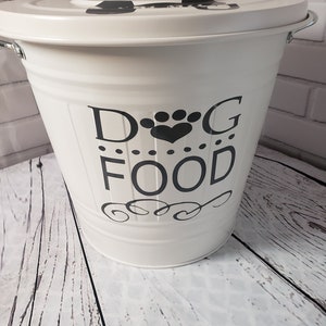 4 Gallon Dog Cat Pet Food Container Can Storage Bin Etsy
