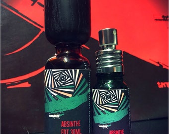 RED ABSINTHE rhubarb wormwood angelica musk vetiver sandalwood EDT 10/30ml