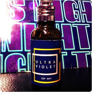 ULTRA VIOLET heliotrope iris osmanthus peach musk vertofix EDP 10/30ml