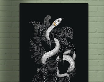 BALTIC MAGIC | Botanical art print | Unframed Folklore Poster