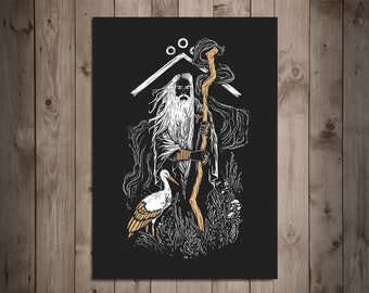 Baltic Druid KREWE | Pagan Wisdom Unleashed | Unframed Folklore Poster