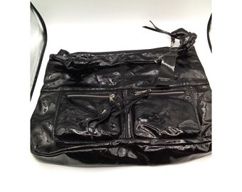 patent leather tote bag