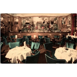 Cartão postal vintage do Shelton Hotel, Nova York, década de 1940, item colecionável não utilizado