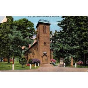 Carte postale Little Brown Church In The Vale vintage