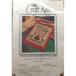 Kit per biglietto di Natale a punto croce Better Homes & Gardens n. 28531 "Buon Natale"