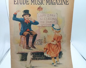 Etude Music Magazine January 1923 Grand Opera Edition Theodore Presser Co. Vintage Collectible Sheet Music Publication