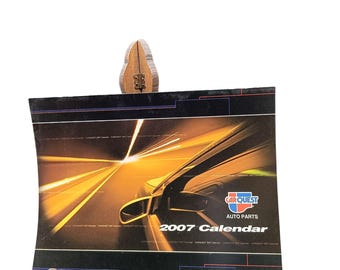 Calendario da parete Carquest Auto Parts 2007 con immagini di auto d'epoca