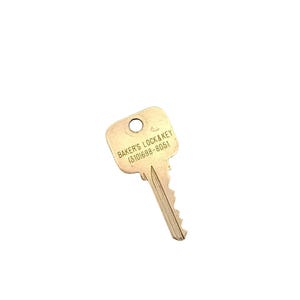 Vintage Brass Key Marked &quot;Do Not Duplicate&quot; Bakers Lock & Key