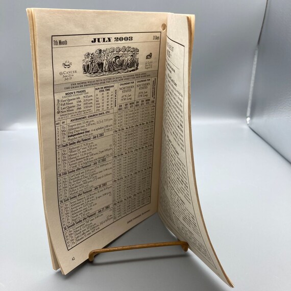 Vintage Agricultural Farmers Almanac 2003, Long Range Weather Forecast,  Insurance Advertising - Etsy