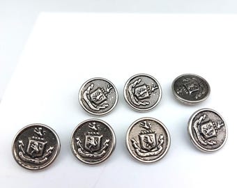 Vintage Spectemur Agendo Lion Crest Button Lot