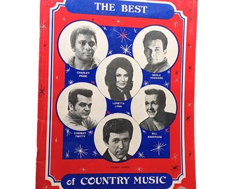 Programa de recuerdos conmemorativos de leyendas de la música country vintage