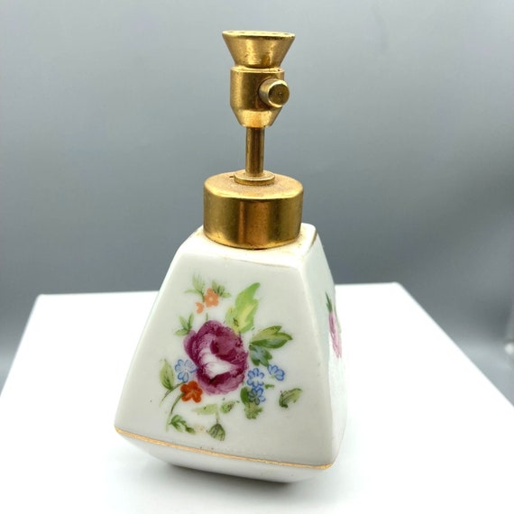 Vintage Dev Porcelain Rose Spritzer Perfume Bottle, D… Gem